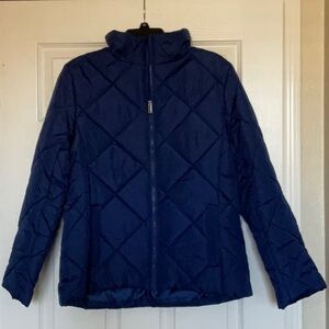 NYC Blue puffer zip up